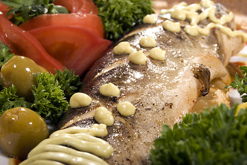 Image showing Baked fish 