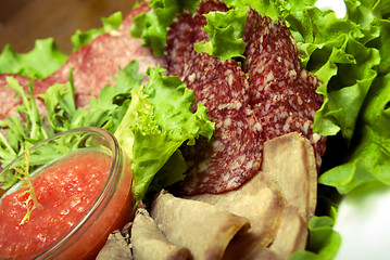 Image showing Meat appetizer    