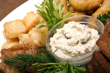 Image showing    Hot appetizer                  