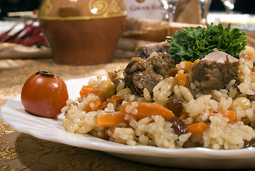 Image showing Pilaf with meat    