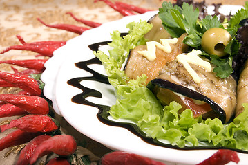 Image showing Aubergine appetizer    