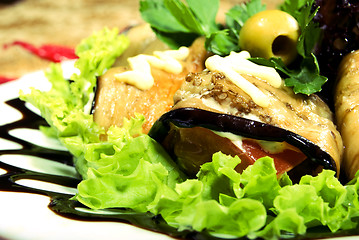 Image showing Aubergine appetizer    