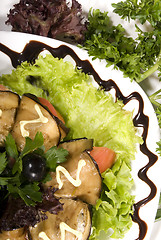 Image showing Aubergine appetizer   