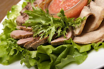 Image showing Meat appetizer     