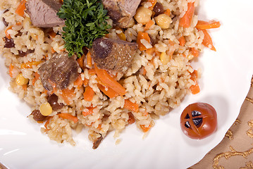 Image showing Pilaf with meat    