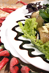 Image showing Aubergine appetizer    