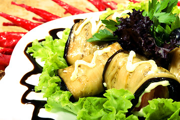 Image showing Aubergine appetizer    