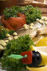 Image showing Baked fish  