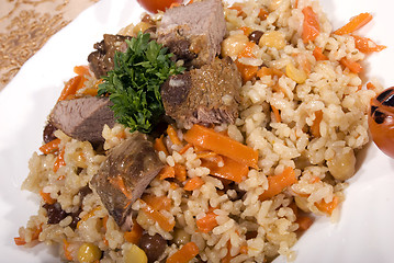 Image showing Pilaf with meat    