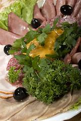 Image showing Meat appetizer     