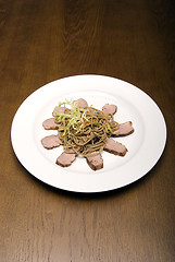 Image showing Dish with spaghetti  