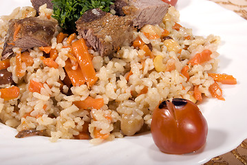 Image showing Pilaf with meat    