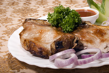 Image showing Fried meat         