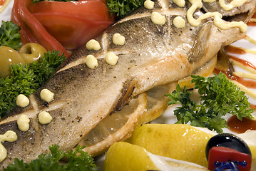 Image showing Baked fish 