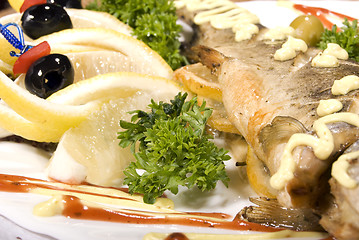 Image showing Baked fish 