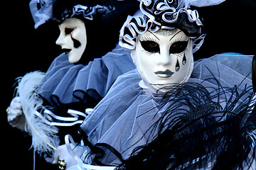 Image showing Pierrot on black background