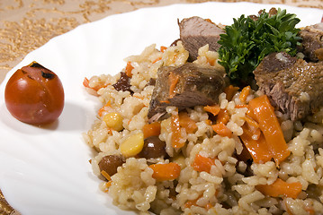 Image showing Pilaf with meat    