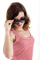 Image showing Girl with sunglasses