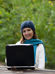 Image showing Working in the park