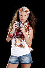 Image showing Fashion young woman