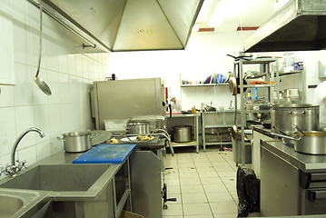 Image showing Kitchen in restaurant    