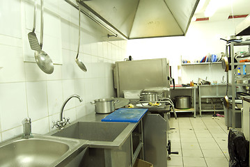 Image showing Kitchen in restaurant    