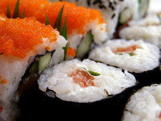 Image showing Traditional Japanese food             