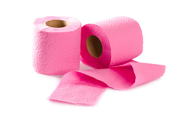 Image showing two toilet paper rolls