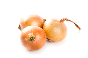 Image showing three fresh onions