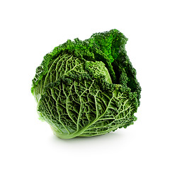 Image showing fresh savoy cabbage