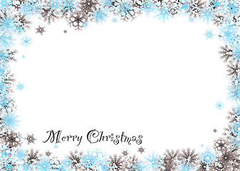 Image showing Merry christmas snow blind