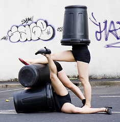 Image showing Dancers and their trash