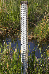 Image showing Water level measurement gauge