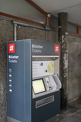 Image showing Electronic subway ticket machine