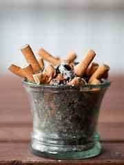 Image showing ashtray full with butts