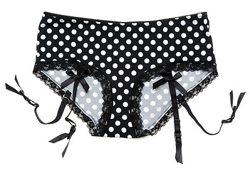 Image showing Feminine panties with garter