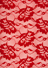 Image showing Background from red lace