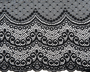 Image showing Decorative black lace