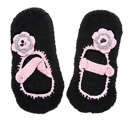 Image showing Knitted baby footwear