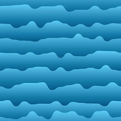 Image showing Abstract background of curves as water