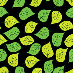 Image showing Abstract background of green leaf