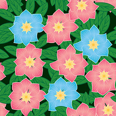 Image showing Abstract flowers background