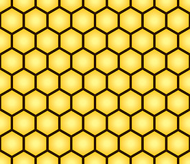 Image showing Abstract seamless pattern of honeycomb form