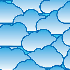 Image showing Abstract day clouds background