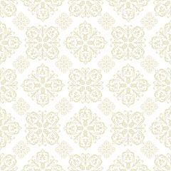 Image showing floral wallpaper beige tile