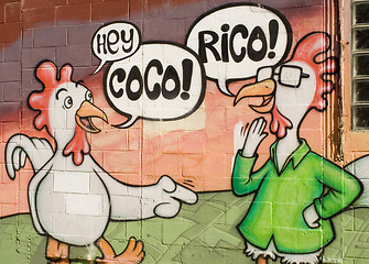 Image showing hen graffiti