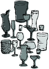 Image showing Drinks Glasses