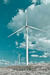 Image showing Wind turbines