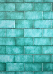 Image showing Traditional Portuguese glazed tiles