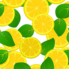 Image showing Lemon slice pattern